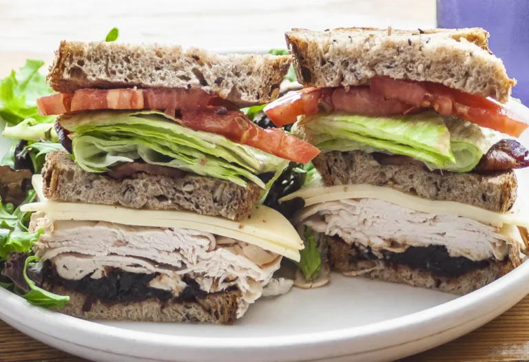Harvest Turkey Club sandwich on 5-grain bread